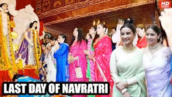 Rani Mukerji, Patralekha, Tanishaa Mukerji & Imtiaz Ali celebrate LAST Day of Durga Puja