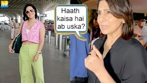 Neetu Kapoor concerned about pap's hand injury, Pink-Green combination Sunny Leone, Juhi Chawla At Airport