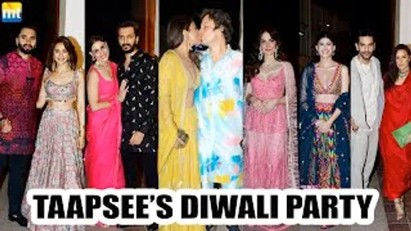 Riteish Deshmukh-Genelia Deshmukh, Rakul Preet Singh-Jackky Bhagnani, Elli AvrRam, Neha Dhupia-Angad Bedi, Sanjana Sanghi And Others Attend Taapsee Pannu's Diwali Bash