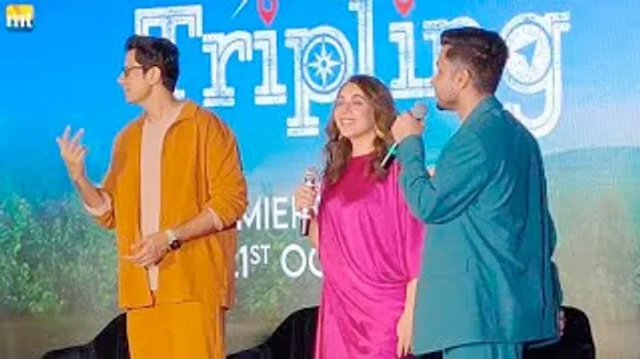 Tripling Cast Maanvi Gagroo, Amol Parashar & Sumeet Vyas play Fun Game With Media At trailer Launch