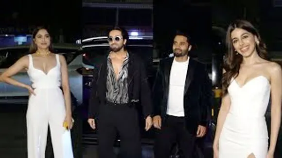 Ayushmann Khurrana, Alaya F, Sharvari Wagh, Jackky Bhagnani And Others At Kartik Aaryan's Grand Birthday Bash