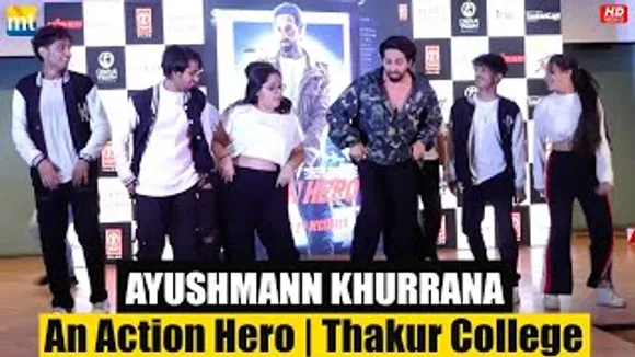 Ayushmann Khurrana Dances With Students During 'An Action Hero' Promotion At Thakur College