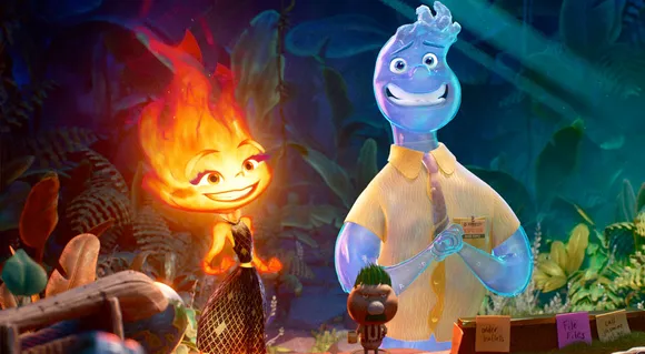 Pixar Introduces Ember & Wade As Opposites In The 'Elemental' Teaser —