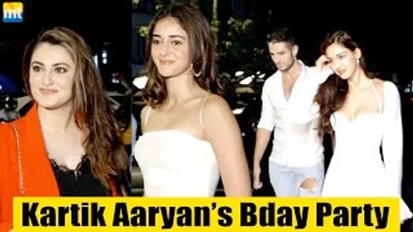 Disha Patani with her new BF, Ananya Pandey, Aayush Sharma, Shivaleekha Oberoi And Others At Kartik Aaryan's Birthday Bash