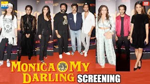 Monica O My Darling Screening With Vicky Kaushal, Shehnaaz Gill, Abhishek Bachchan, Vaani Kapoor And Others