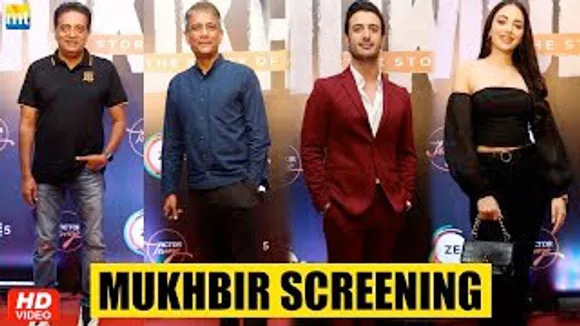 Zain Khan Durrani, Zoya Afroz, Prakash Raj, Adil Hussain And others At 'Mukhbir' Screening