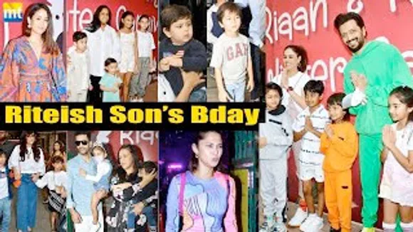 Salman Khan's Niece, Taimur Ali , Jehangir Ali Khan , Tahira Kashyap, Jennifer Winget, Ekta Kapoor, Neha Dhupia And Others At Riteish Deshmukh-Genelia Deshmukh Son's Birthday