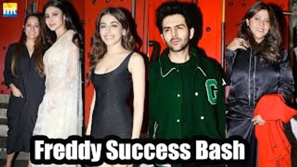 Kartik Aaryan, Alaya F, Ekta Kapoor, Mouni Roy & Other Celebs At Freddy Success Party