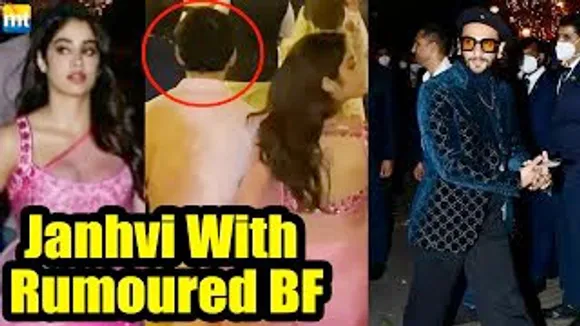 Janhvi Kapoor with rumoured BF, Ranveer Singh, Sagarika Ghatge-Zaheer at Anant Ambani's engagement