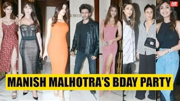 Janhvi Kapoor, Kartik Aaryan, Kareena Kapoor, Malaika Arora, Kriti Sanon, Varun Dhawan, Sidharth Malhotra, Nora Fatehi, Shilpa Shetty And Others At Manish Malhotra Birthday Bash