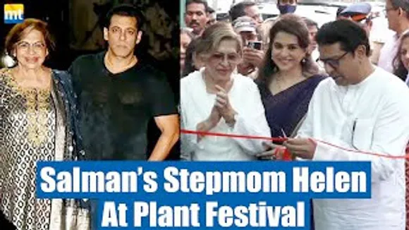 Salman Khan's Stepmother Helen & MNS Chief Raj Thackeray at Plant Festival