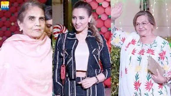 Salman Khan REAL mom Salma Khan & STEPMOM Helen, Iulia Vantur at Ayush-Arpita's daughter's birthday