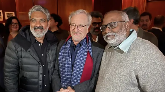 SS Rajamouli Meets Steven Spielberg; Calls Him GOD —