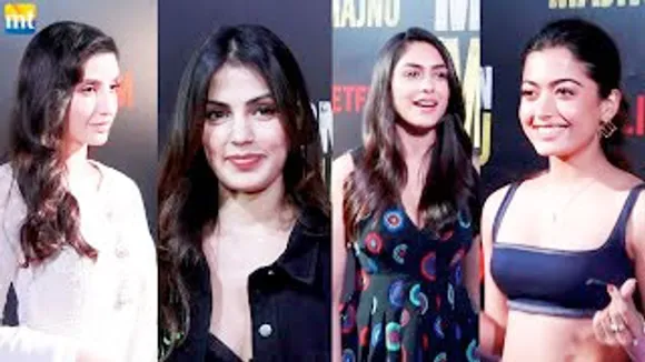 Rashmika Mandanna, Nora Fatehi, Mrunal Thakur And Rhea Chakraborty At Mission Majnu Screening