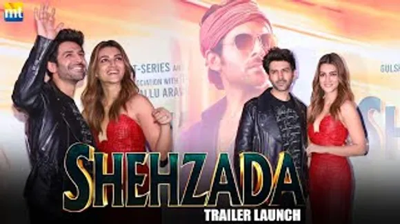 Shehzada Trailer Launch With Kartik Aaryan, Kriti Sanon And Others - UNCUT Video