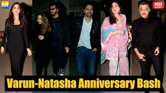 Varun-Natasha FIRST Wedding Anniversary Bash - Malaika Arora-Arjun Kapoor, Janhvi Kapoor, Sara Ali Khan, Karan Johar And Others Attend The Bash