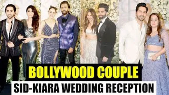 Riteish Deshmukh-Genelia Deshmukh, Rakul Preet Singh-Jackky Bhagnani, Varun Dhawan-Natasha Dalal, Ayushmann Khurrana-Tahira Kashyap At Sidharth Malhotra-Kiara Advani Wedding Reception