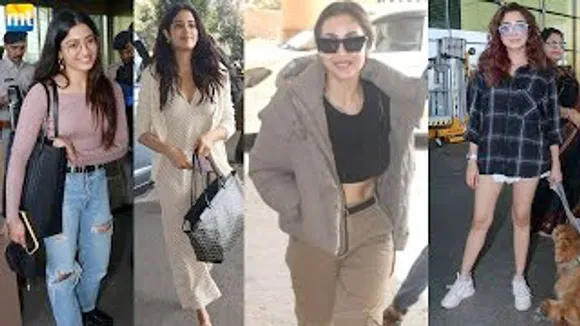 Malaika Arora, Juhi Chawla Return from Sidharth-Kiara Wedding, Janhvi Kapoor, Rashmika Mandanna, Evicted Tina Datta At Airport