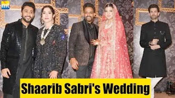 Pregnant Gauahar Khan, Shreyas Talpade, Neil Nitin Mukesh at Shaarib Sabri's Wedding