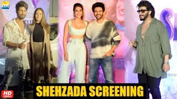 Varun Dhawan, Sharvari Wagh, Nupur Sanon, Jackky Bhagnani, Huma Qureshi And Others At Shehzada Screening