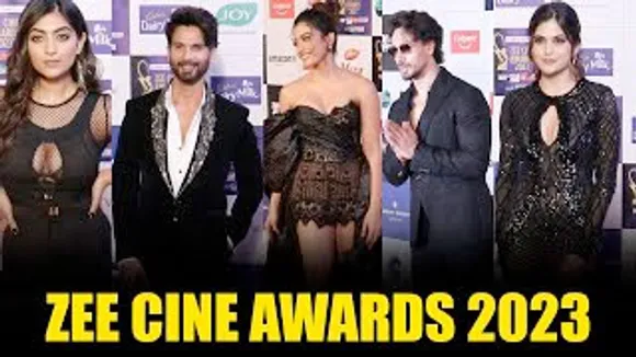 Tiger Shroff, Shahid Kapoor, Rashmika Mandanna, Jeetendra, Aaditi Pohankar And others At Zee Cine Awards 2023