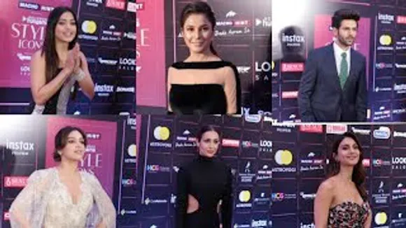 Kartik Aaryan, Shehnaaz Gill, Rashmika Mandanna, Malaika Arora, Bhumi Pednekar, Vaani Kapoor, Raashii Khanna At Bollywood Hungama Style Icons 2023 Awards