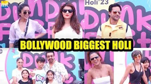 Bollywood BIGGEST Holi Party With Shalin Bhanot, Anveshi Jain, Sharvari Wagh And Other Celebs