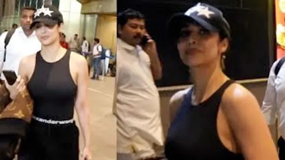 Malaika Arora in all Black aceing the airport look, Aishwarya Lekshmi at airport