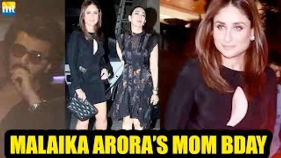 Kareena Kapoor & Karisma Kapoor twin in black, Arjun Kapoor at GF Malaika Arora's Mom Birthday Bash