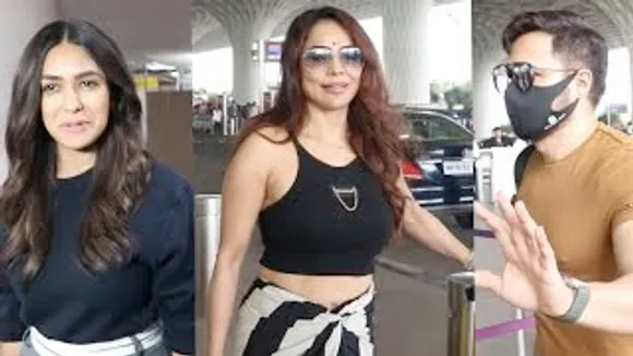 Gorgeous Mrunal Thakur, Tiger 3 Villain Emraan Hashmi And Nikita Rawal at Airport