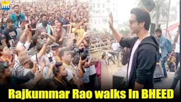 Rajkummar Rao walks on Kolkata streets for Bheed promotions in a special walkathon
