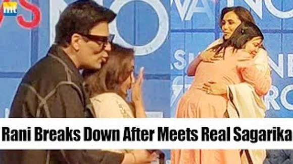 Rani Mukherji BREAKS DOWN after meeting Real Life Sagarika