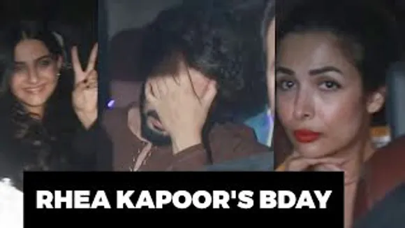 Couple Malaika Arora-Arjun Kapoor, Sonam Kapoor at Rhea Kapoor's house for her Birthday Bash