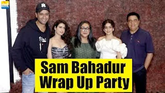 Sam Bahadur Wrap Up Party with Vicky Kaushal, Sanya Malhotra, Fatima Sana Shaikh