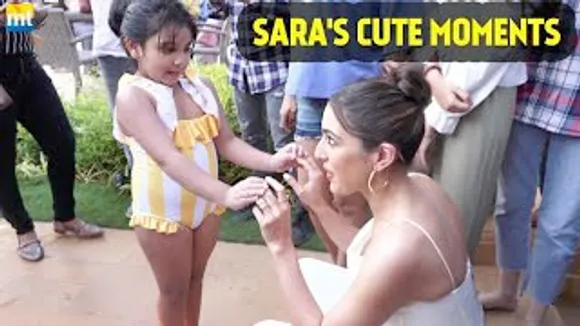 Sara Ali Khan's cute Moments with Lil Girl at Gaslight Event