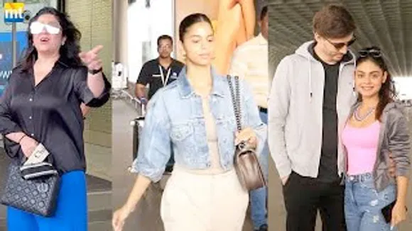 Suhana Khan in a simple Look, Sreejita De With her Foreign BF Michael Pape, Charmme Kaur at airport