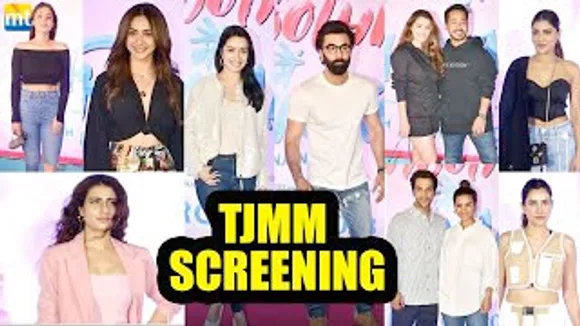 Shraddha Kapoor, Ranbir Kapoor, Luv Ranjan, Rakul Preet Singh And Others At 'Tu Jhoothi Main Makkaar' Screening