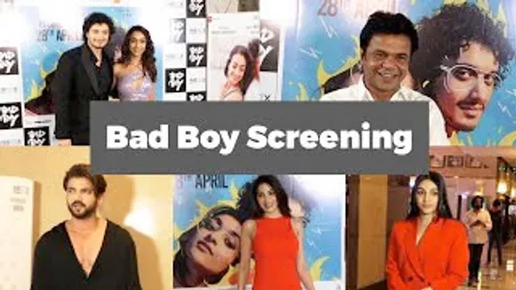 Nikki Tamboli, Zaheer Iqbal, Namashi Chakraborty, Amrin Qureshi, Rajpal Yadav And Others At Bad Boy Screening