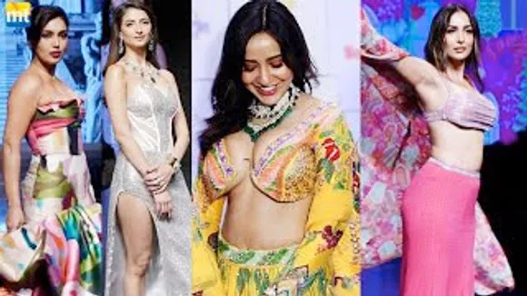 SIZZLING Malaika Arora, Bhumi Pednekar, Neha Sharma, Mouni Roy, Harnaaz Sandhu, Palak Tiwari And Others Walk The Ramp At Bombay Times Fashion Week 2023