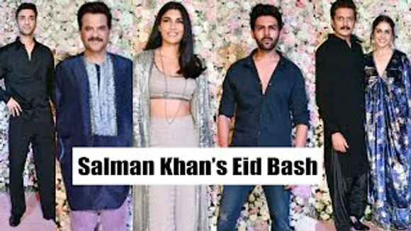 Salman Khan's niece Alizeh Agnihotri, Kartik Aaryan, Riteish Deshmukh with New Look And Others At Arpita Khan Sharma & Aayush Sharma's Eid Party