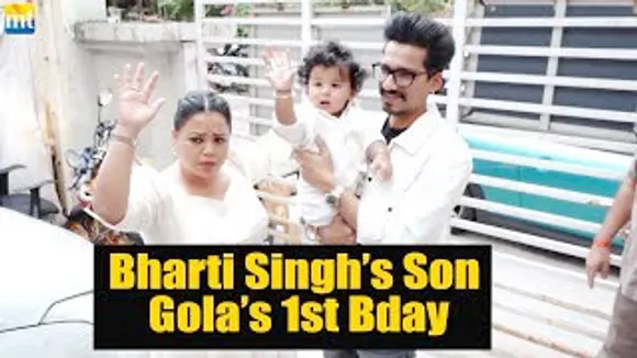 Matching vibes, Bharti Singh & Haarsh Limbachiyaa celebrate Gola’s first birthday party