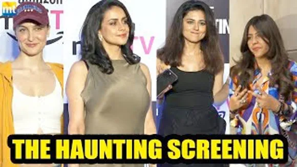 Elli AvrRam, Ridhi Dogra, Gul Panang, Ekta Kapoor And Others At Horror Short Film 'The Haunting' Screening