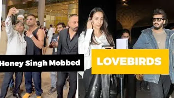 Where are Lovebirds Arjun Kapoor-Malaika Arora Heading to? Yo Yo Honey Singh Mobbed by Crazy Fans at airport