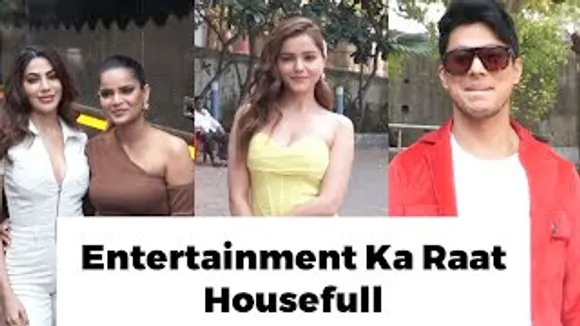 Rubina Dilaik, Nikki Tamboli, Archana Gautam, Pratik Sehajpal At Entertainment Ki Raat Housefull Sets