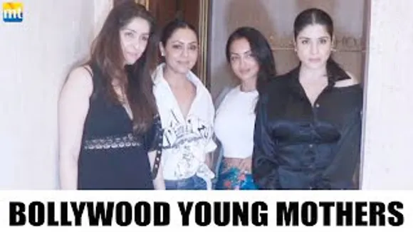 YOUNG Mommy's Gang Gauri Khan, Seema Sajdeh, Bhavna Pandey and Maheep Kapoor at Manish Malhotra's House