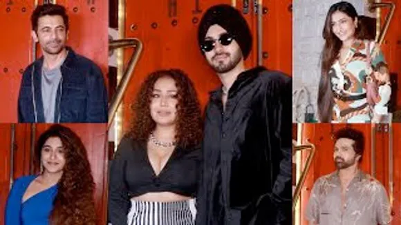 Tony Kakkar, Neha Kakkar, Sunil Grover, Nimrit Kaur Ahluwalia, Himesh Reshammiya And Others At Restaurant In City