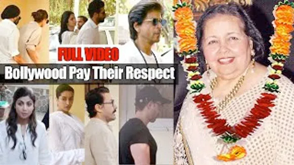 RIP Pamela Chopra: Shah Rukh Khan, Katrina Kaif, Aamir Khan, Hrithik Roshan, Ranveer Singh, Deepika Padukone And Others Arrive To Pay Respect - Full Video