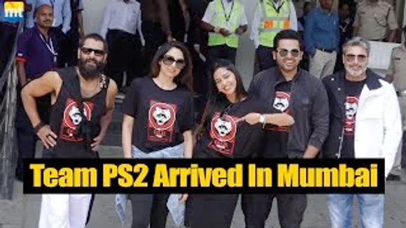 Team PS-2 Vikram, Karthi, Sobhita Dhulipala, Jayam Ravi & Aishwarya Lekshmi Arrive in Mumbai For Promotions