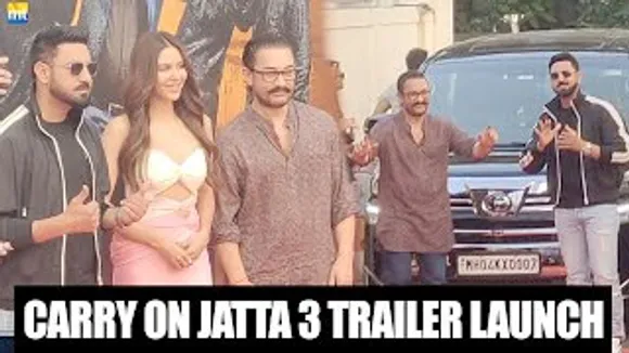 Aamir Khan's Punjabi Dance Entry With Sonam Bajwa & Gippy Grewal At Carry On Jatta 3 Trailer Launch