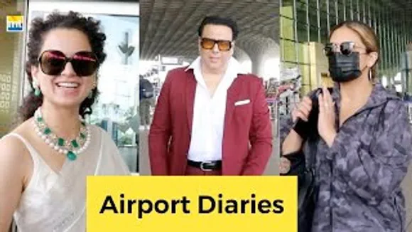 'Kedarnath Jaa Rahi Hoon' - Kangana Ranaut Warns Paps, Hero No 1 Govinda, Huma Qureshi leaves for the shoot, Gautam Gulati and Hiten Tejwani With Wife Gauri Pradhan At Airport